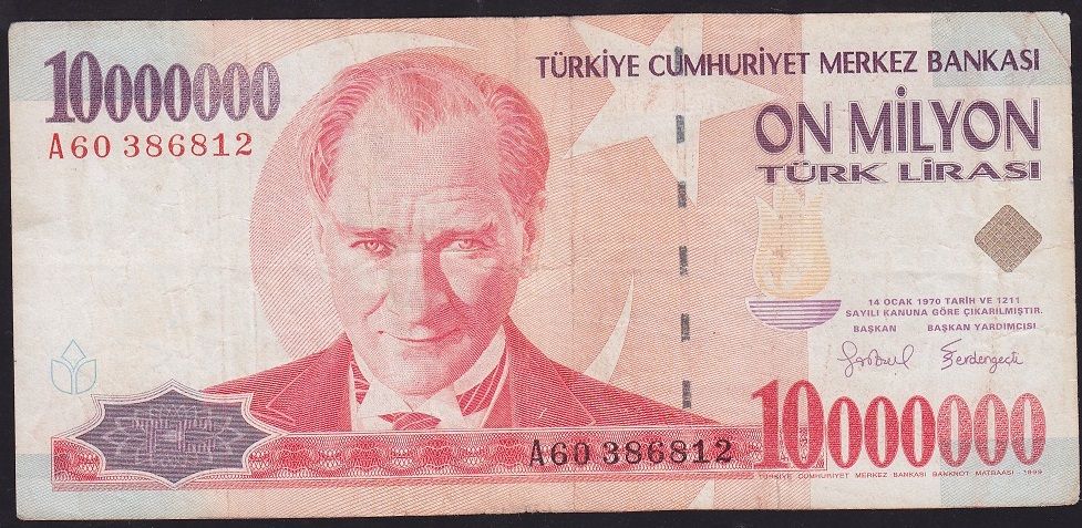 7.Emisyon 10 000 000 Lira A60 386812