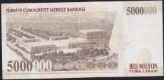 7.Emisyon 5 000 000 Lira M18 546331 Çok Temiz+