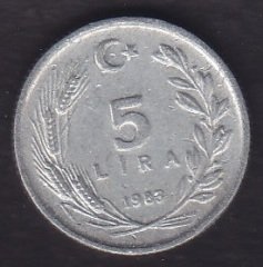 1983 YILI 5 LİRA