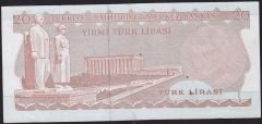 6.Emisyon 3.Tertip 20 Lira F29 193660 Ççt Çilaltı
