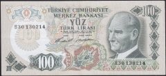6.Emisyon 1.Tertip 100 Lira B30 130214 Çok Temiz+
