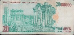 7.EMİSYON 20 000 000 LİRA B44 615903 ÇOK TEMİZ