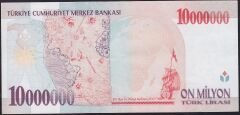 7.Emisyon 10.000.000 Lira D61 472121 Çok Çok Temiz