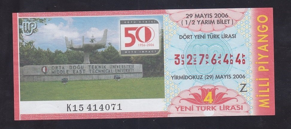 2006 29 MAYIS YARIM BİLET