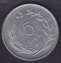 1977 YILI 5 LİRA