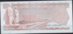 6.Emisyon 3.Tertip 20 Lira F28 465030 Çilaltı