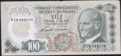 6.Emisyon 1.Tertip 100 Lira B28 344100 Çok Temiz+