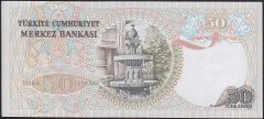 6.EMİSYON 1.TERTİP 50 LİRA F16 374884 ÇİLALTI