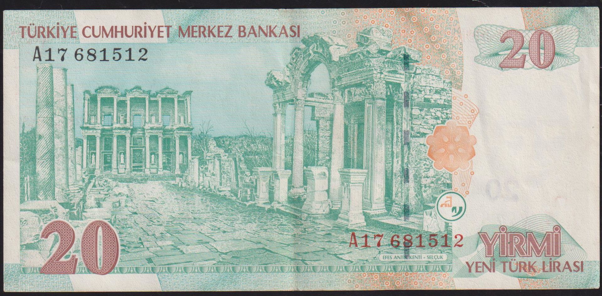 8.Emisyon 20 YTL A17 681512 Çok Çok Temiz+