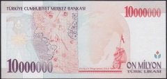 7.EMİSYON 10 000 000 LİRA A01 000802 İLK BİN ÇİL
