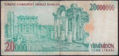 7.EMİSYON 20 000 000 LİRA B51 058218 ÇOK TEMİZ