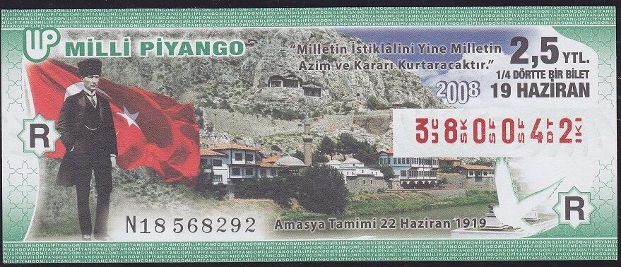 2008 19 Haziran Çeyrek Bilet - R Serisi