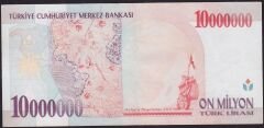 7.Emisyon 10.000.000 Lira D59 538726 Çok Temiz+