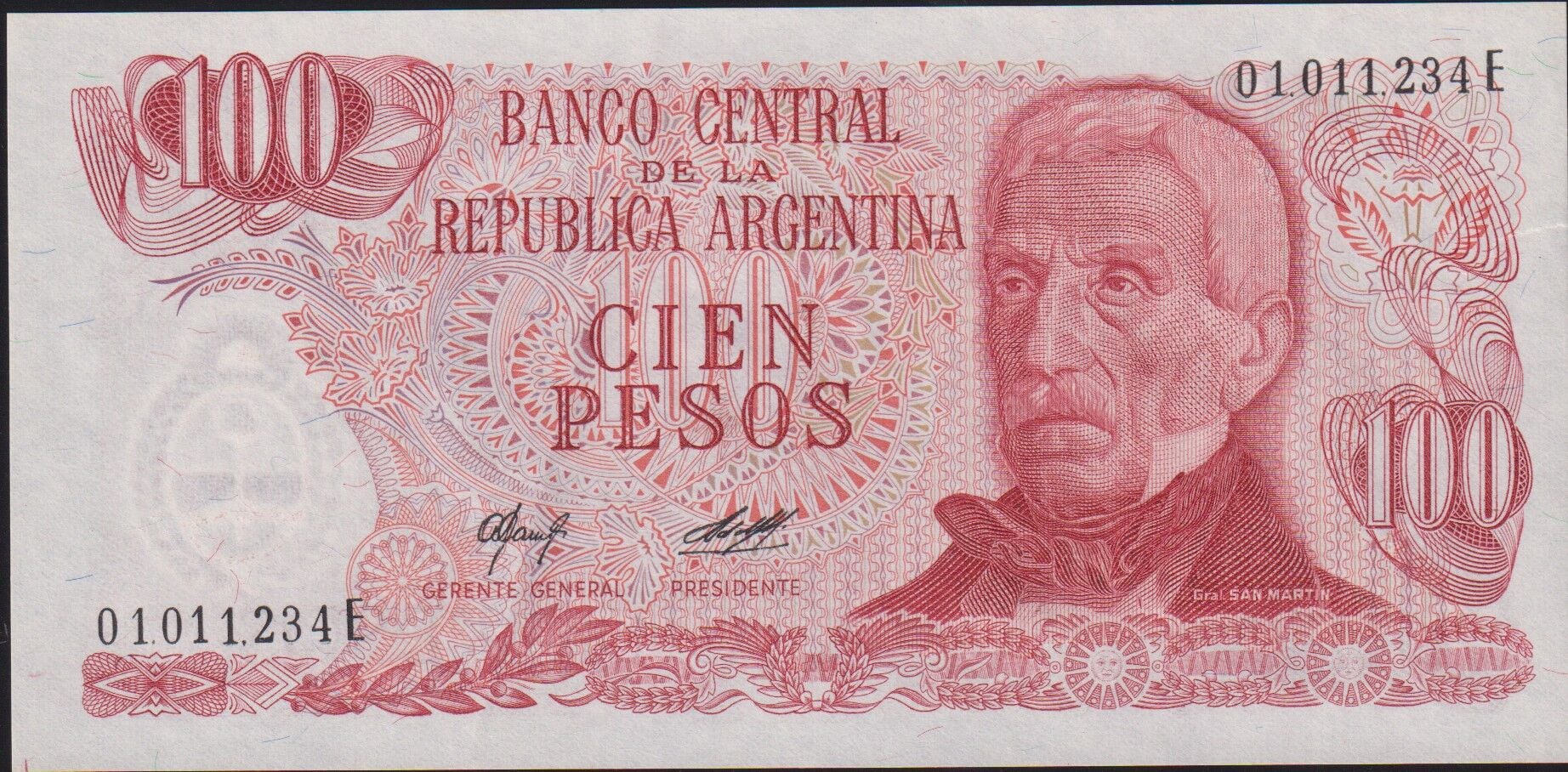 Arjantin 100 Pesos 1976 Çilaltı Pick 302b