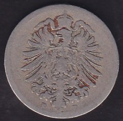 Almanya 10 Pfennig 1876 F