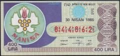 1985 30 Nisan Çeyrek Bilet - E Serisi