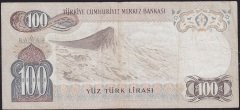 6.Emisyon 1.Tertip 100 Lira B19 109597 Çok Temiz+