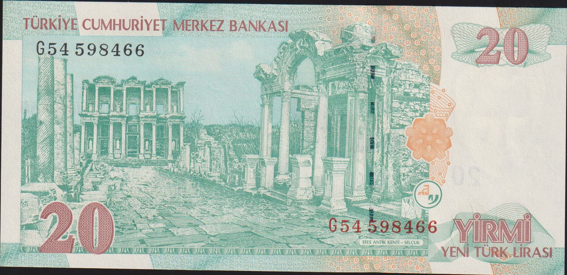 8.Emisyon 20 YTL G54 598466 Çil