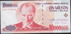 7.Emisyon 10.000.000 Lira D43 773805 Çok Temiz+