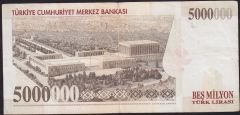 7.Emisyon 5 000 000 Lira I67 975060 Çok Temiz+