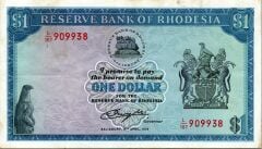 Rhodesia 1 Dolar 1978 Çok Temiz+ Pick 34c
