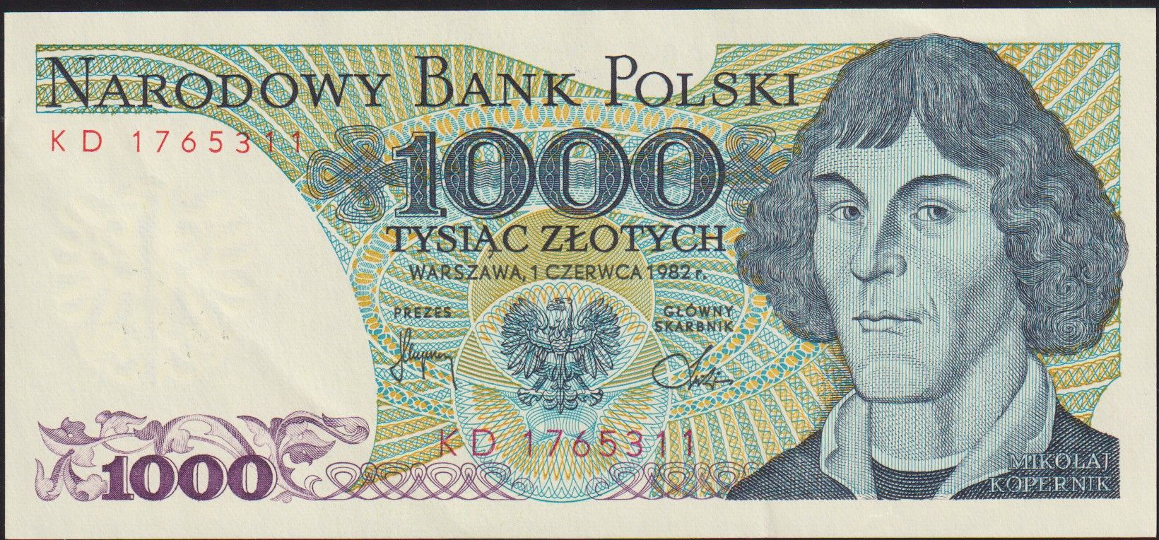 Polonya 1000 Zloty 1982 Ççt Çilaltı Pick 146c