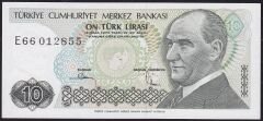 7.Emisyon 2.Tertip 10 Lira E66 012855 Çilaltı Çil