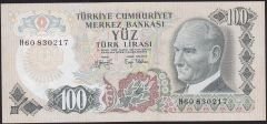 6.Emisyon 2.Tertip 100 Lira H60 830217 Çilaltı