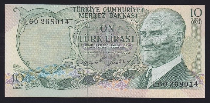 6.EMİSYON 2.TERTİP 10 LİRA L60 268014 ÇİLALTI ÇİL