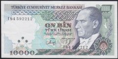 7.EMİSYON 4.TERTİP 10000 LİRA I84 592212 ÇOK TEMİZ +