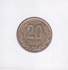 Kolombiya 20 Pesos 1988