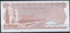 6.Emisyon 3.Tertip 20 Lira F21 733390 Çilaltı Çil