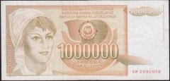 Yugoslavya 1000000 Dinar 1989 Çok Temiz+