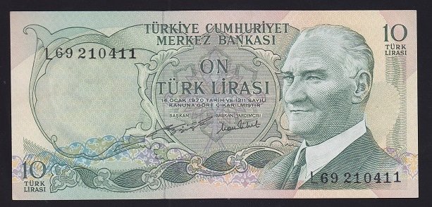 6.EMİSYON 2.TERTİP 10 LİRA L69 210411 ÇİLALTI ÇİL