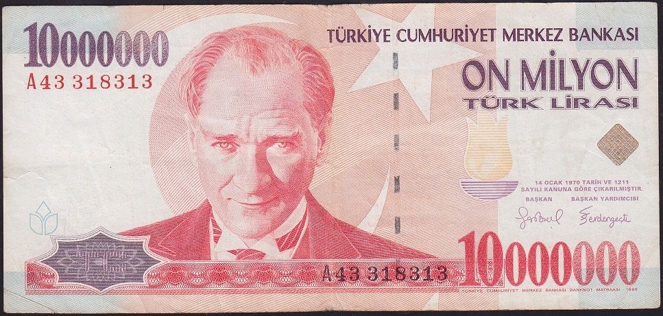 7.Emisyon 10 000 000 Lira A43 318313