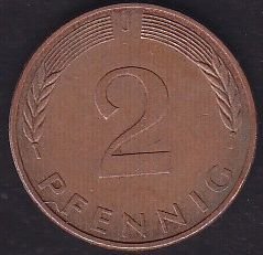 Almanya 2 Pfennig 1979 J