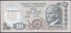 6.Emisyon 2.Tertip 100 Lira H47 262844 Çilaltı