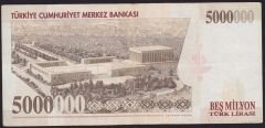 7.Emisyon 5 000 000 Lira K58 184328 Çok Temiz