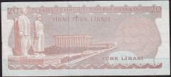 6.Emisyon 3.Tertip 20 Lira F19 166364 Çok Temiz