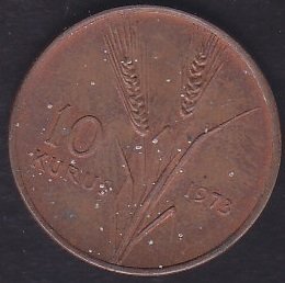 1973 YILI 10 KURUŞ ÇÇT +