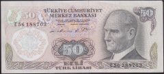 6.EMİSYON 1.TERTİP 50 LİRA E56 188703 ÇİLALTI ÇİL