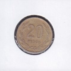 Kolombiya 20 Pesos 1989