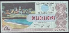 1979 19 Kasım Çeyrek Bilet - N Serisi - 010109