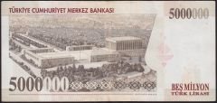 7.Emisyon 5 000 000 Lira K53 560764 Çok Temiz+