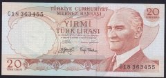 6.EMİSYON 3.TERTİP 20 LİRA G18 363455 ÇİLALTI ÇİL