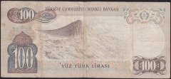 6.Emisyon 1.Tertip 100 Lira B13 309354 Temiz