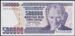 7.EMİSYON 4.TERTİP 500000 LİRA K13 641846 ÇİLALTI ÇİL