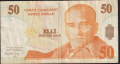 8.Emisyon 50 YTL B57 510109 Çok Temiz