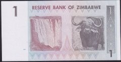 Zimbabwe 1 Dolar 2007 Çil AA Pick 65