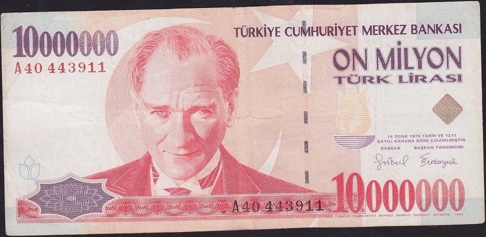 7.Emisyon 10 000 000 Lira A40 443911